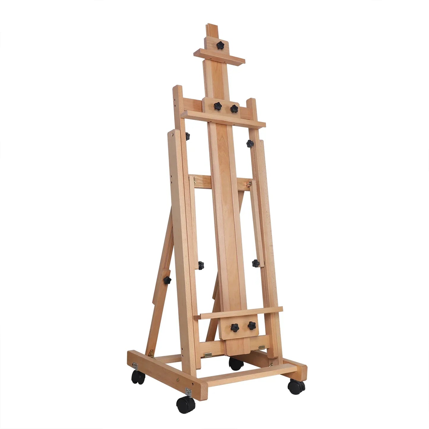 Floor Folding Sketch Easel Dual-Purpose H-Frame Wood Studio