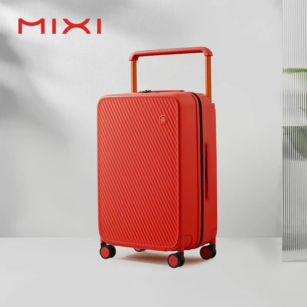 Mixi Hardside Patent Design Carry On Luggage With Spinner Wheels