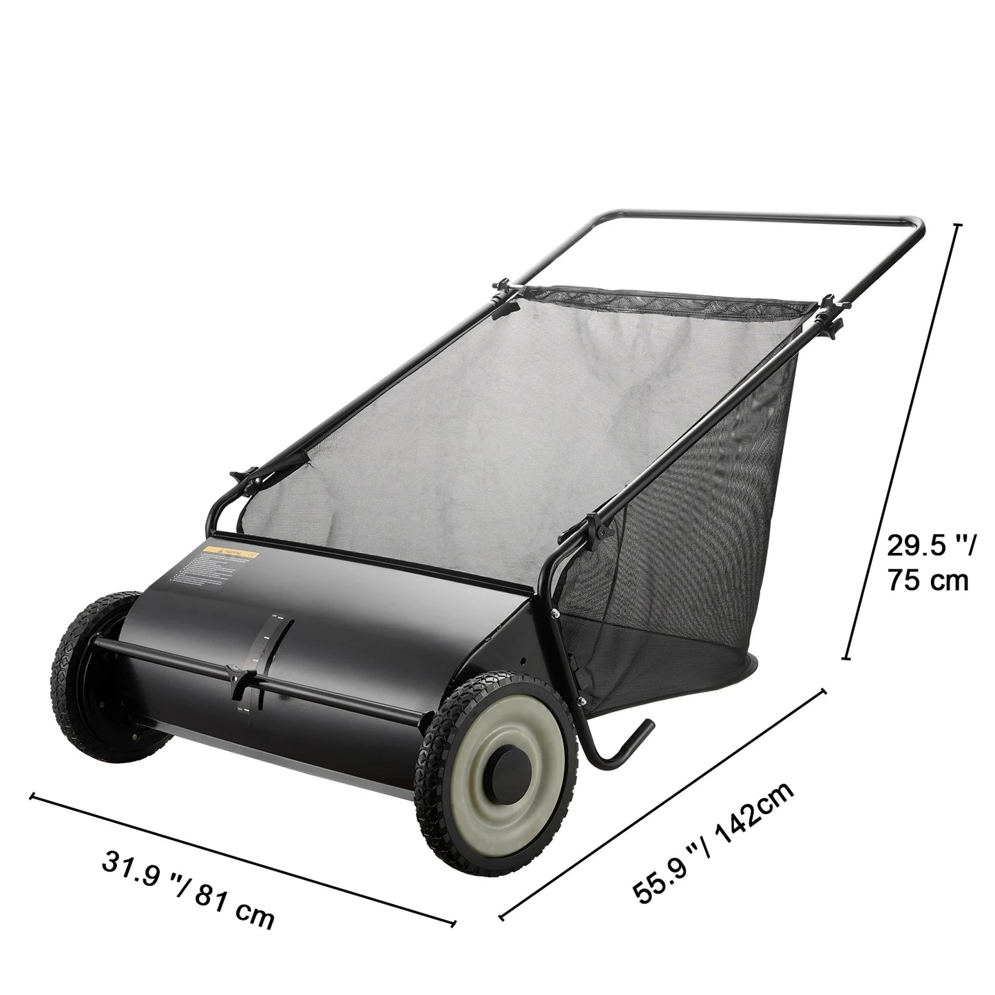 SucceBuy Tow Behind Lawn Sweeper Large Capacity Heavy Duty