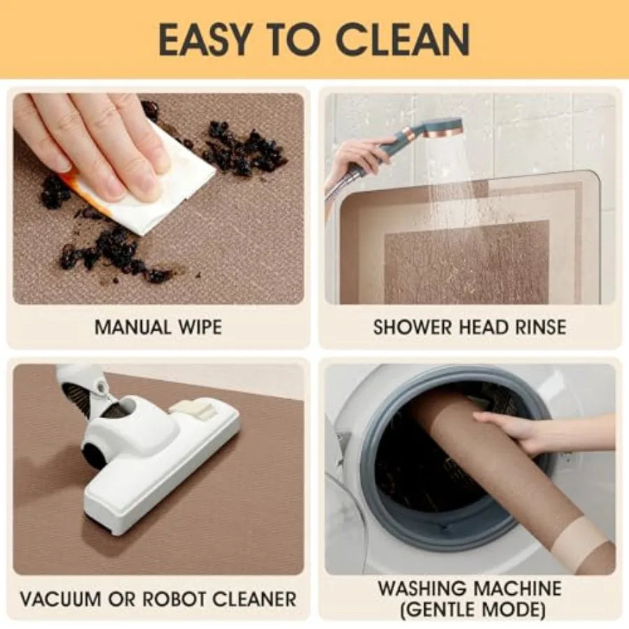 Non Slip Bath Mat Under Door Quick Dry Machine Washable Rug Bathroom