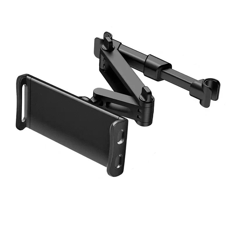 Telescopic Car Headrest Phone Tablet Holder 360 Degree Rotation