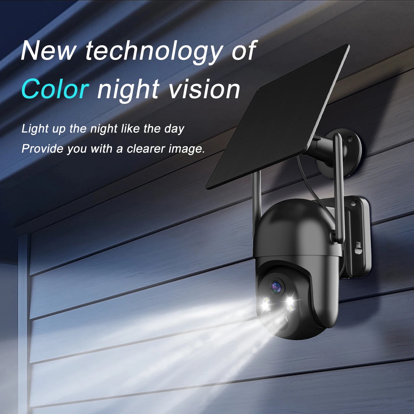 Solar Powered 4G LTE Security Camera With 2K Night Vision