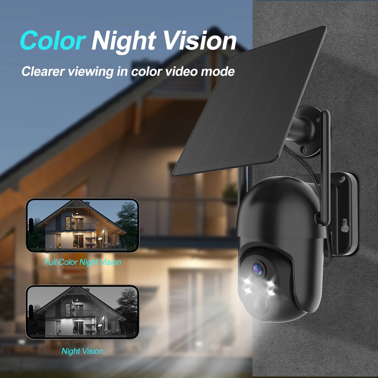 Solar Powered 4G LTE Security Camera With 2K Night Vision
