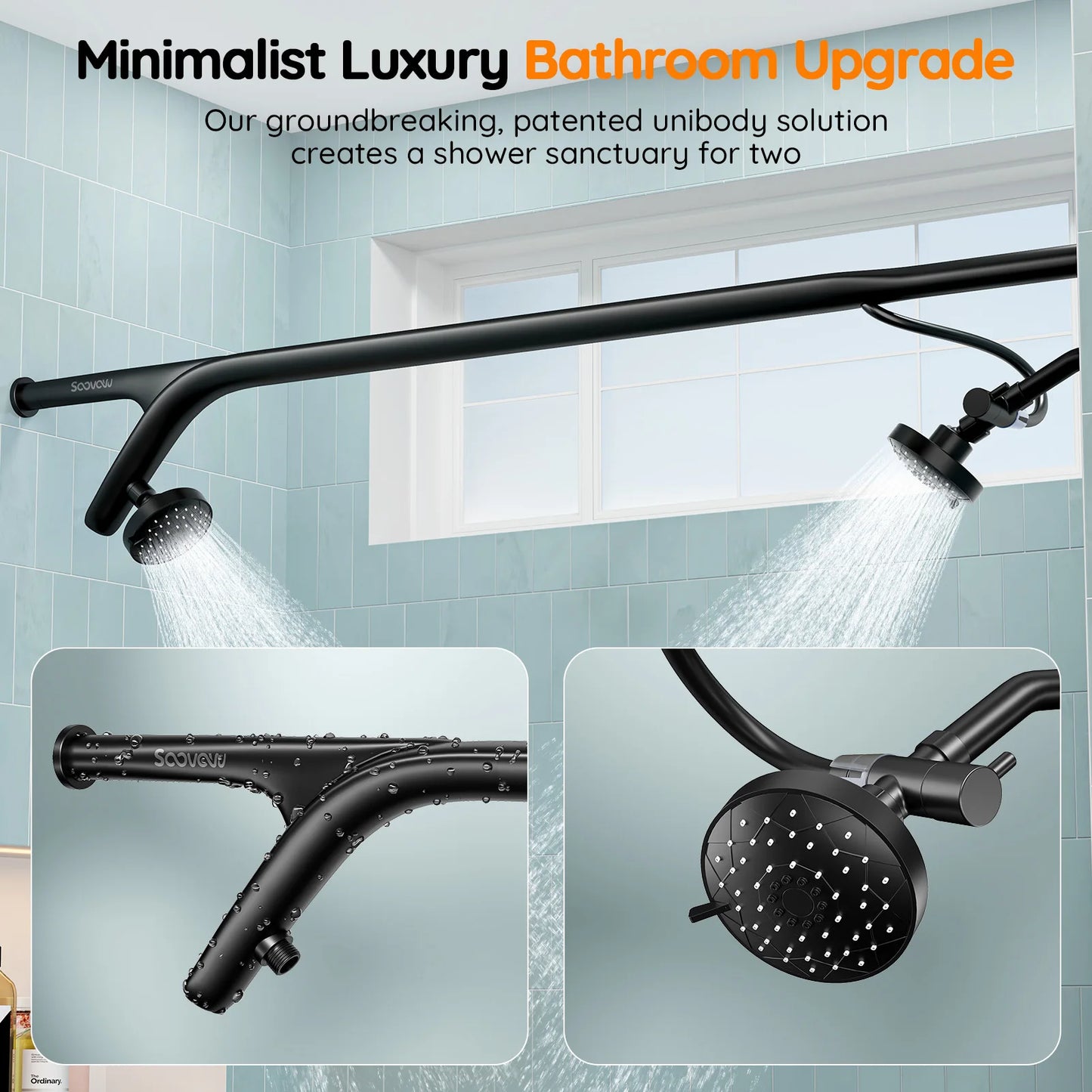 Tandem Shower Head For Couples Dual Shower System Now
