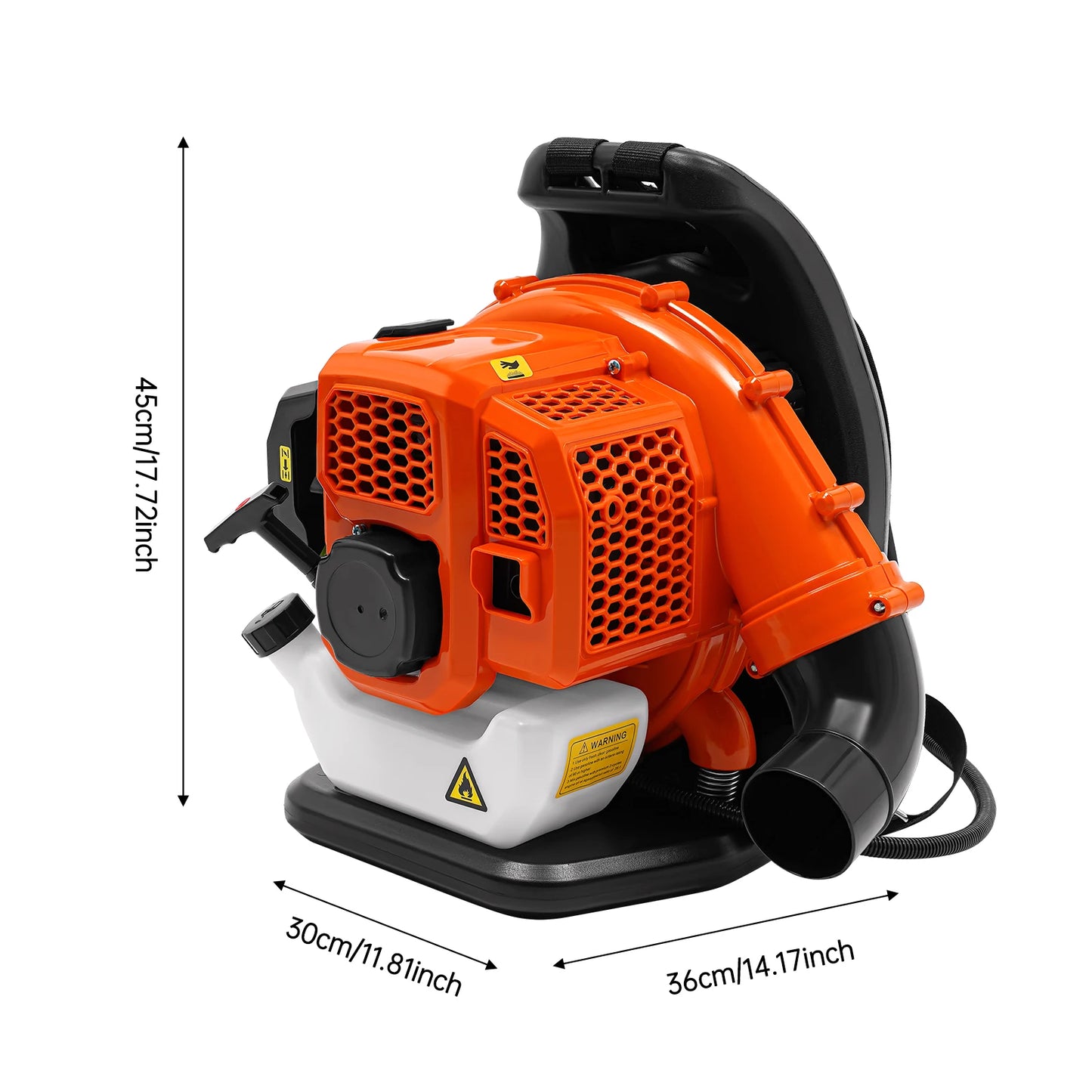 Bymaocar EB808 Two Stroke Backpack Leaf Blower 1.25kW