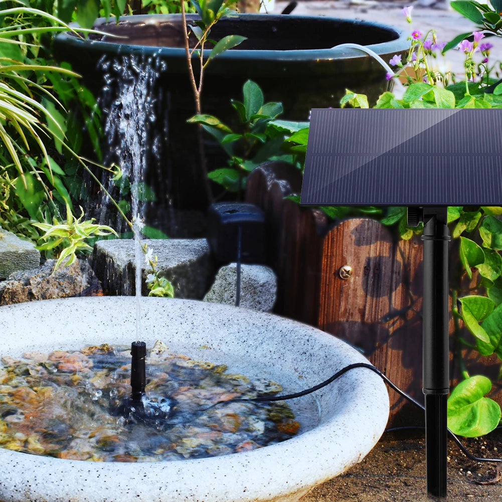 Shunmaii Solar Panel Fountain Pump For Garden And Aquarium