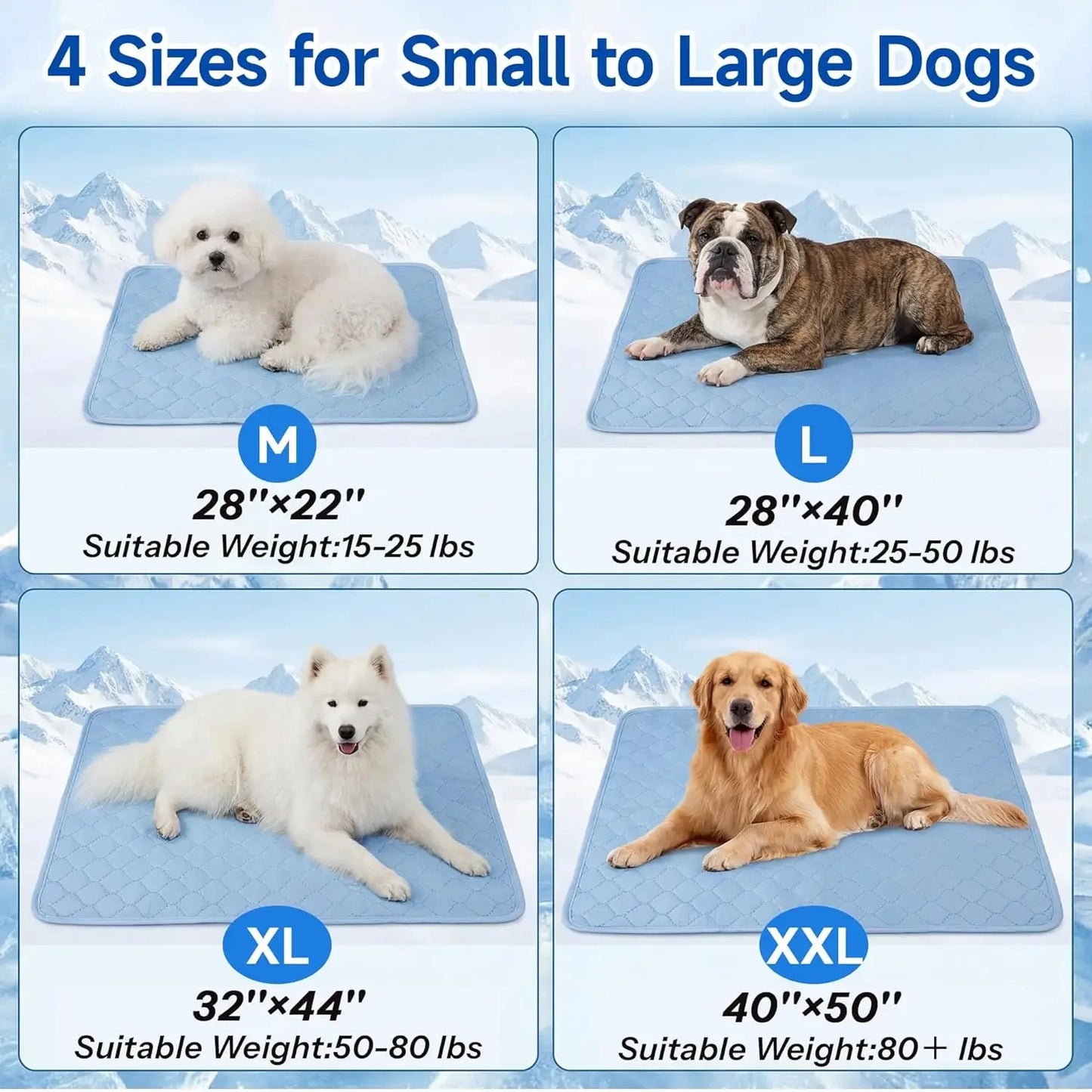 Dog Cooling Mat No Gel Pad for Small Dogs and Cats