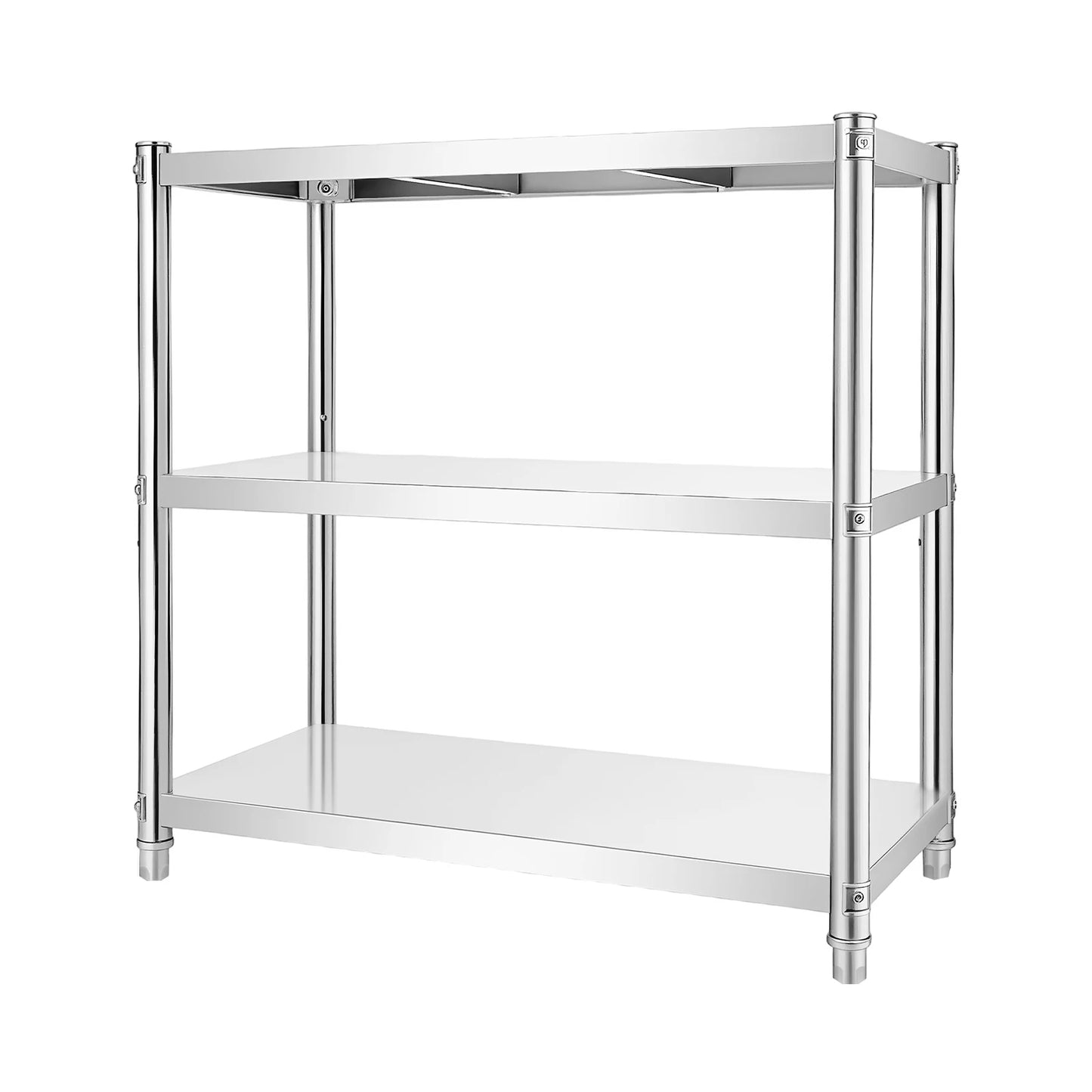 Bymaocar Stainless Steel Standing Kitchen Shelf With Microwave Holder