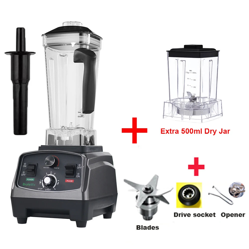 BioloMix Heavy Duty Commercial Blender Mixer Juicer 3HP 2200W