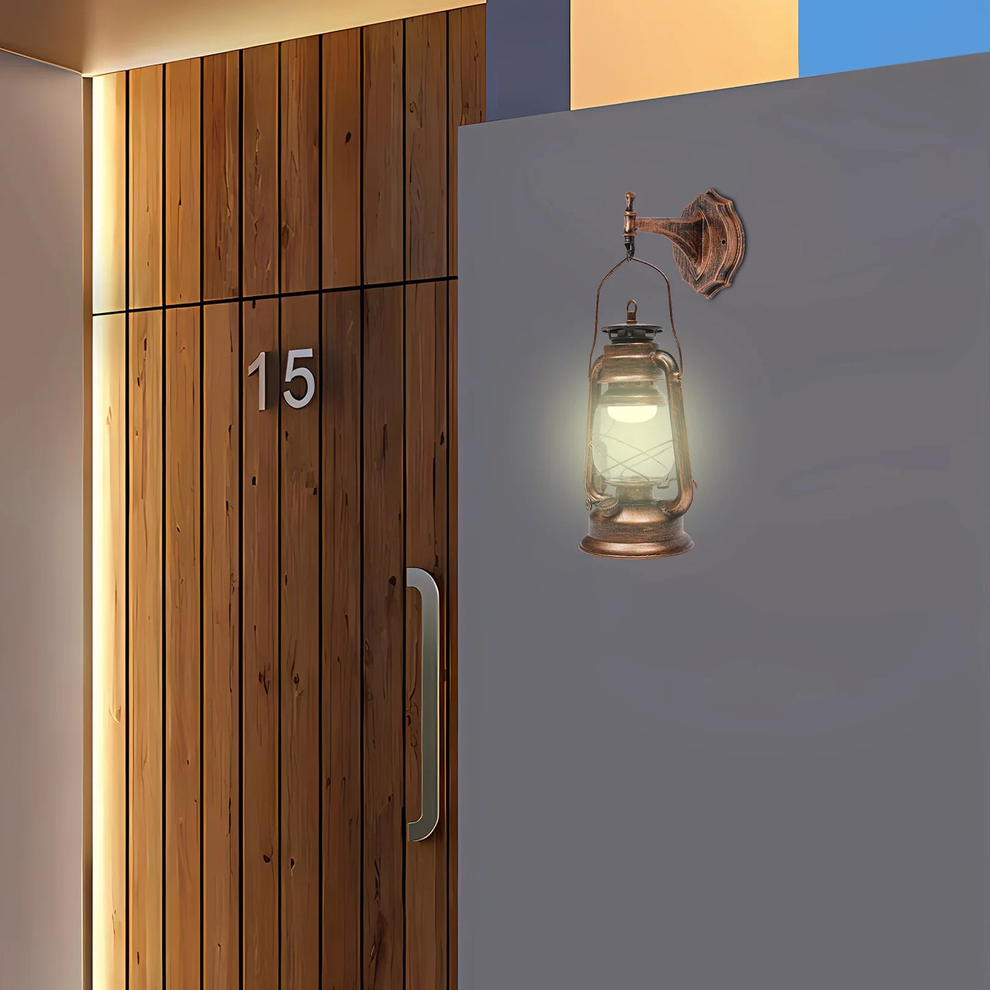 Bymaocar Antique Outdoor Wall Light Lantern for Yards and Facades