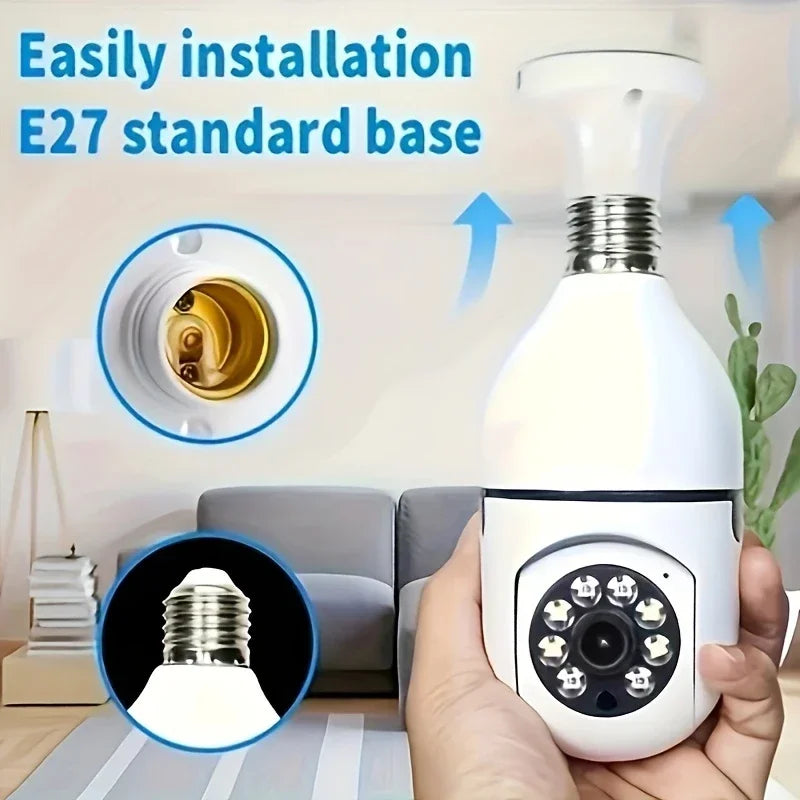 BoyKeep Outdoor WiFi Security Camera 5GHz E27 Bulb Socket
