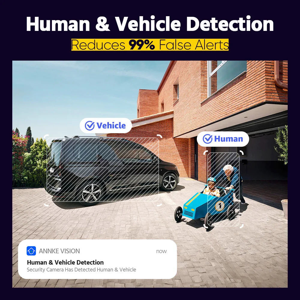 ANNKE 8MP 4K Varifocal Network Camera With Dual Light