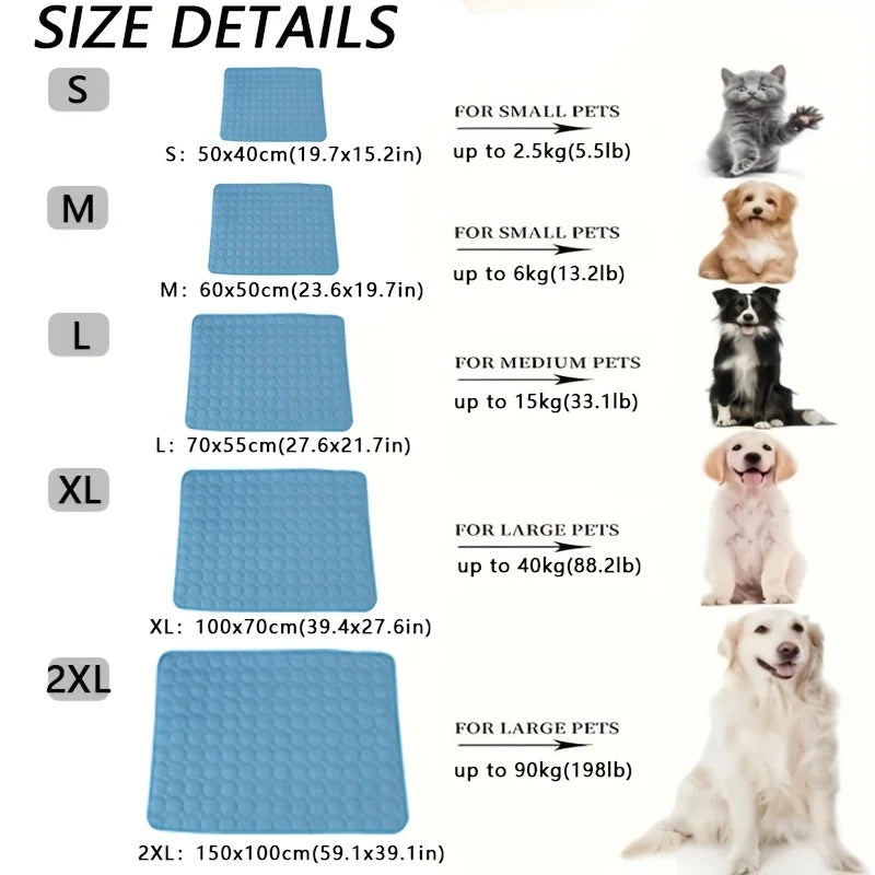 Dog Cooling Mat Self Cooling Pad For Large Active Dogs