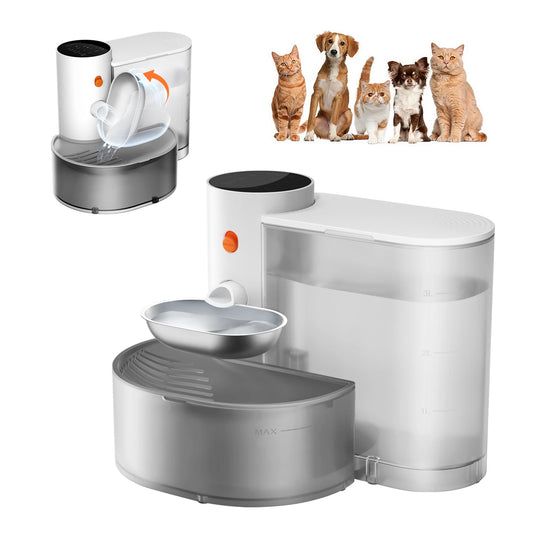 Booteely Wireless Pet Water Dispenser Bowl For Cats