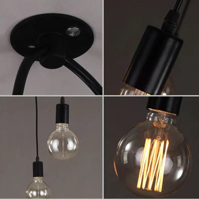 Industrial Retro Spider Chandelier Pendant Light With Adjustable Arms