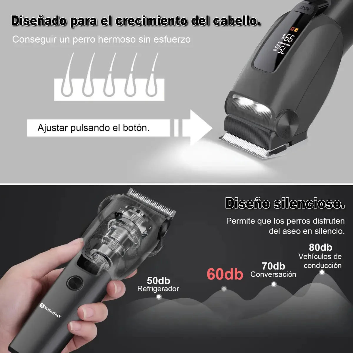 Dog And Cat Grooming Clippers Professional Skin Friendly Trimmer Lightweight