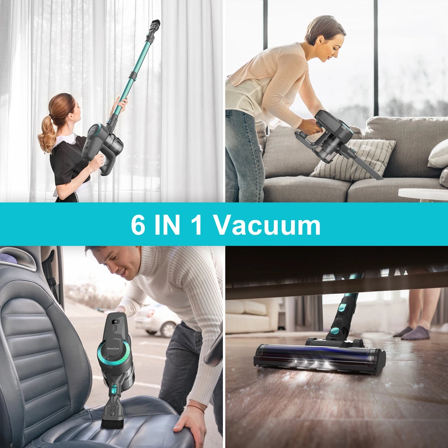 INSE YISORA N300 Cordless Upright Vacuum Cleaner For All Floors