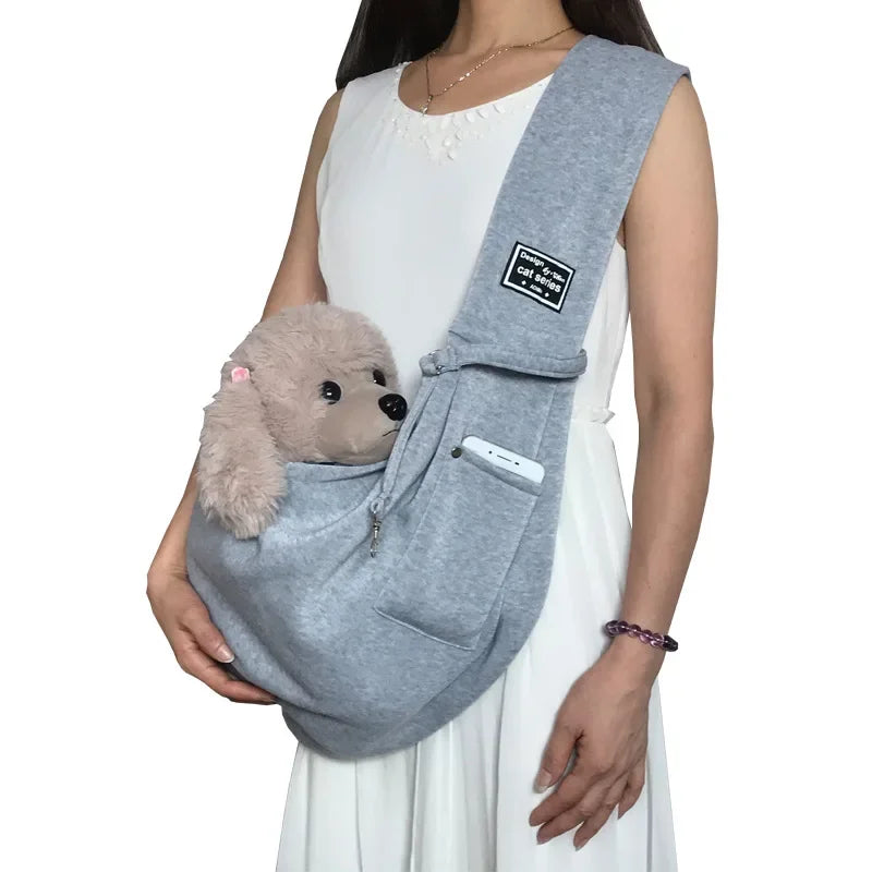Comfortable Pet Crossbody Sling Carrier For Cats And Small Dogs