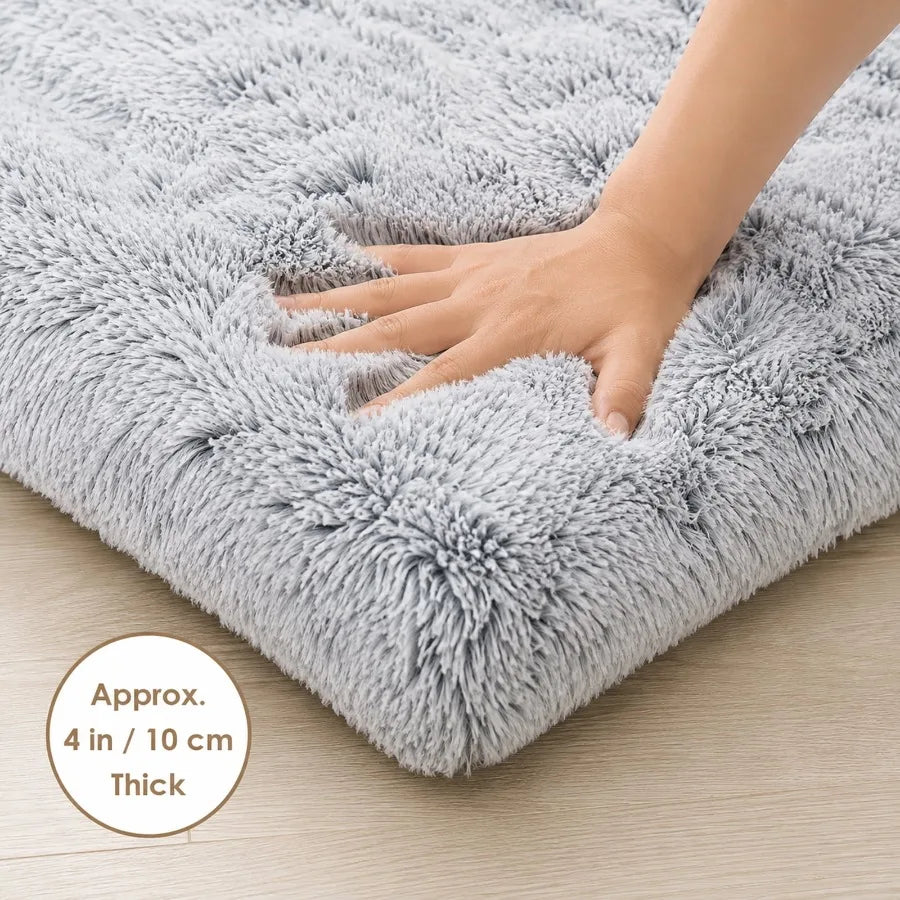 Plush Dog Bed With Non Slip Bottom Anti Anxiety Comfort