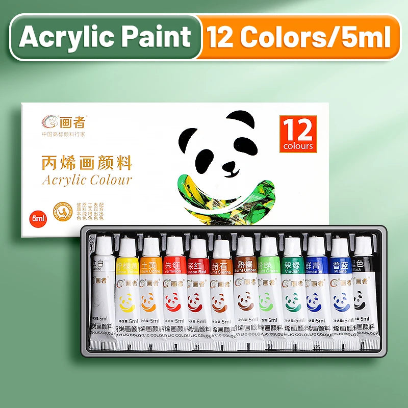 Acrylic Paint Set With Rich Pigments For DIY Crafts Canvas