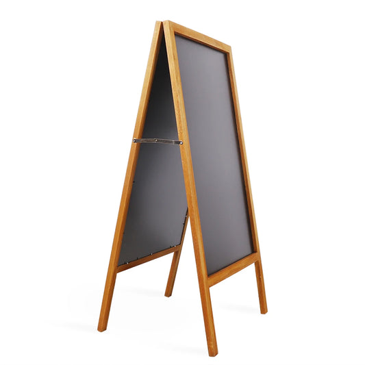 Outdoor Wooden Advertising Chalkboard Double Sided Easel