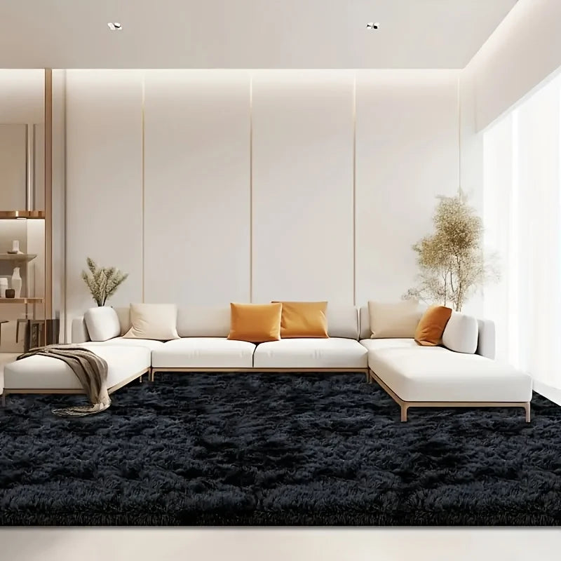 Plush Geometric Area Rug For Living Room And Bedroom Decor