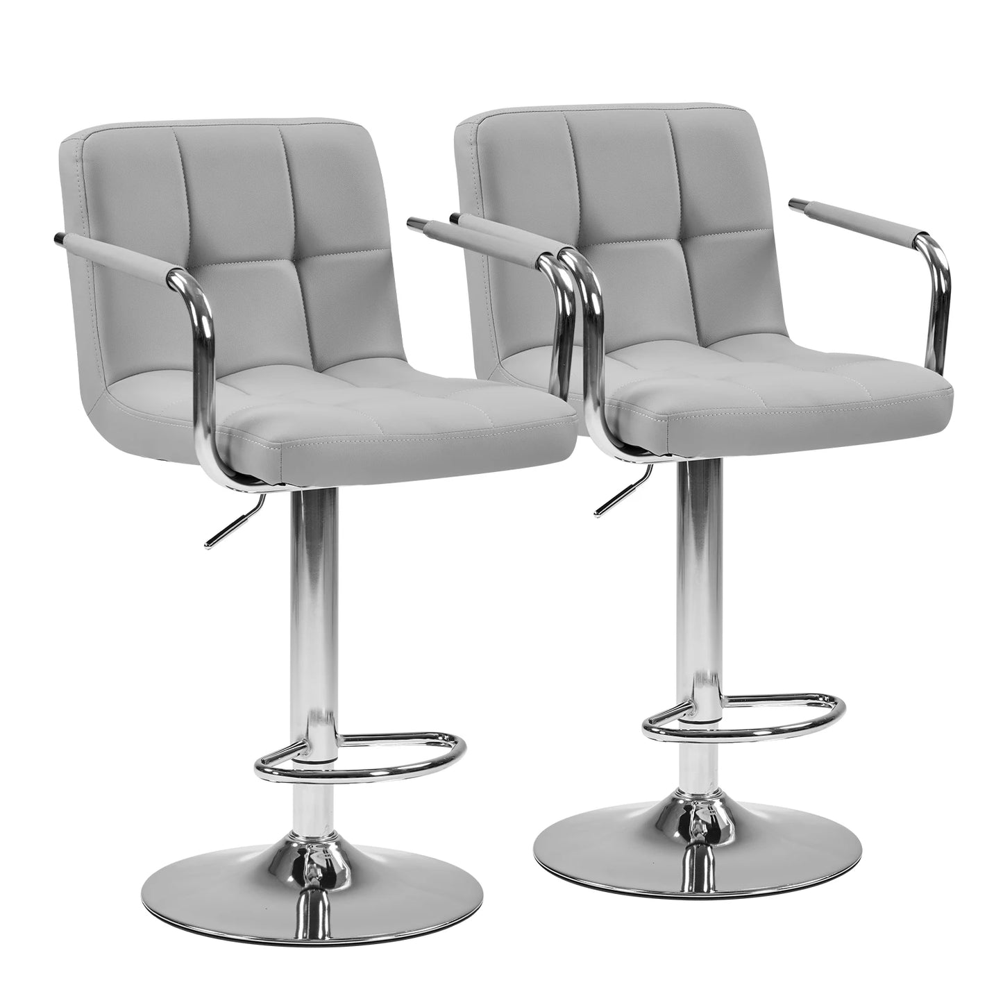 JHK Ergonomic PU Leather Swivel Office Chair With Adjustable Armrests