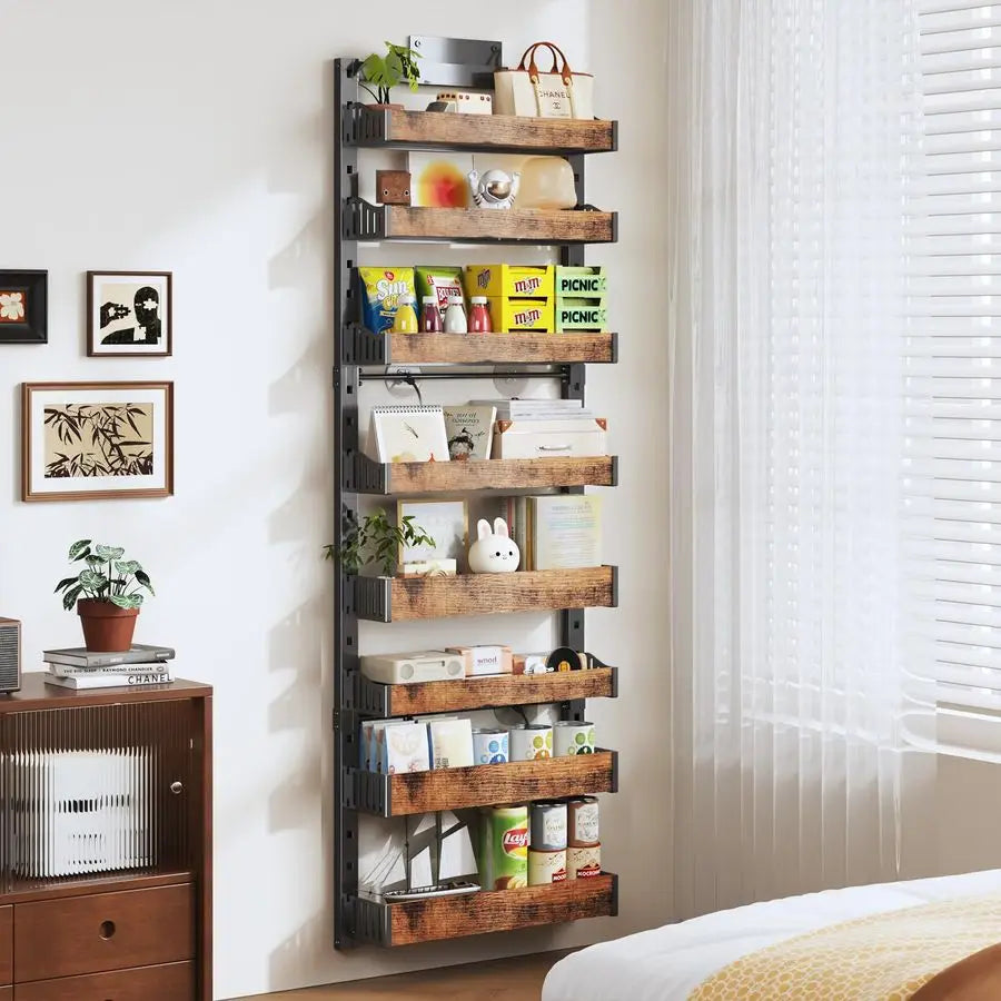 Over The Door Pantry Organizer Heavy Duty Metal Rack