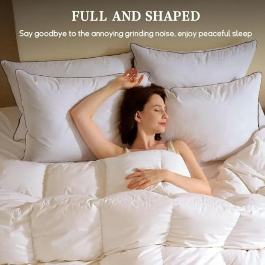 Goose Down Pillow Hotel Collection Medium Firm Support