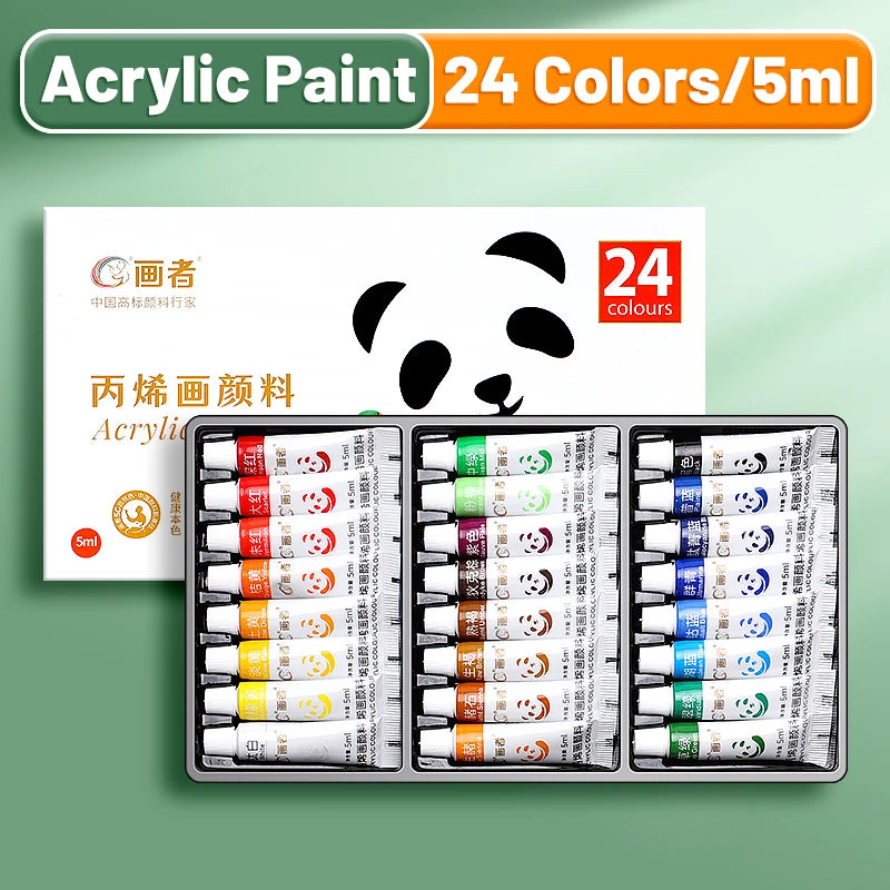 Acrylic Paint Set With Rich Pigments For DIY Crafts Canvas