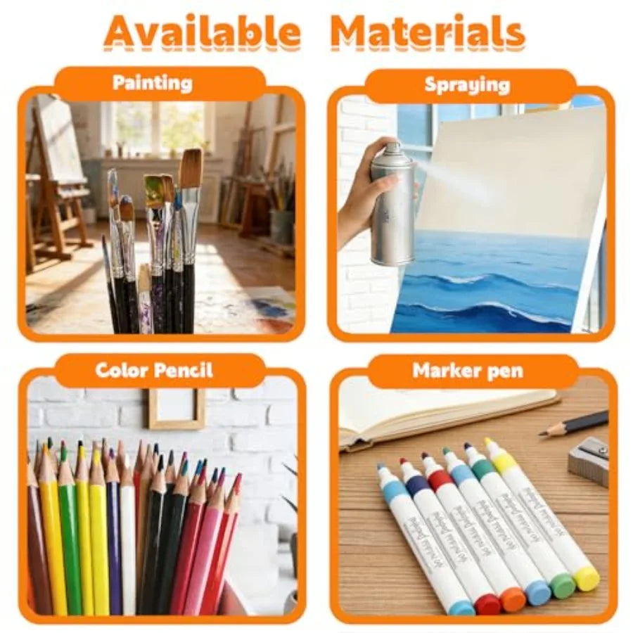 8 Pcs Birds Stencil Set For Painting Reusable Plastic Templates