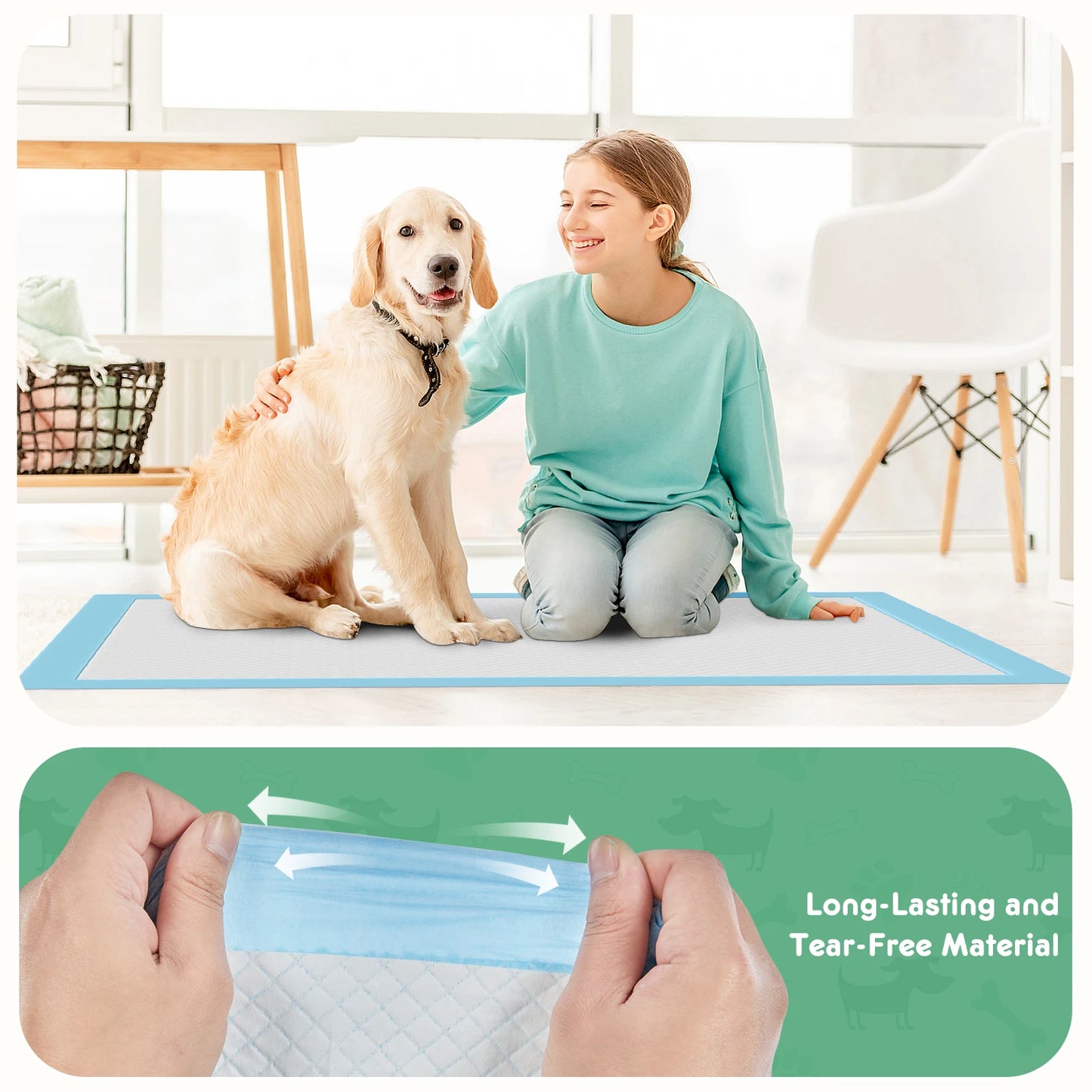 Disposable Pet Training Pads Quick Drying Super Absorbent