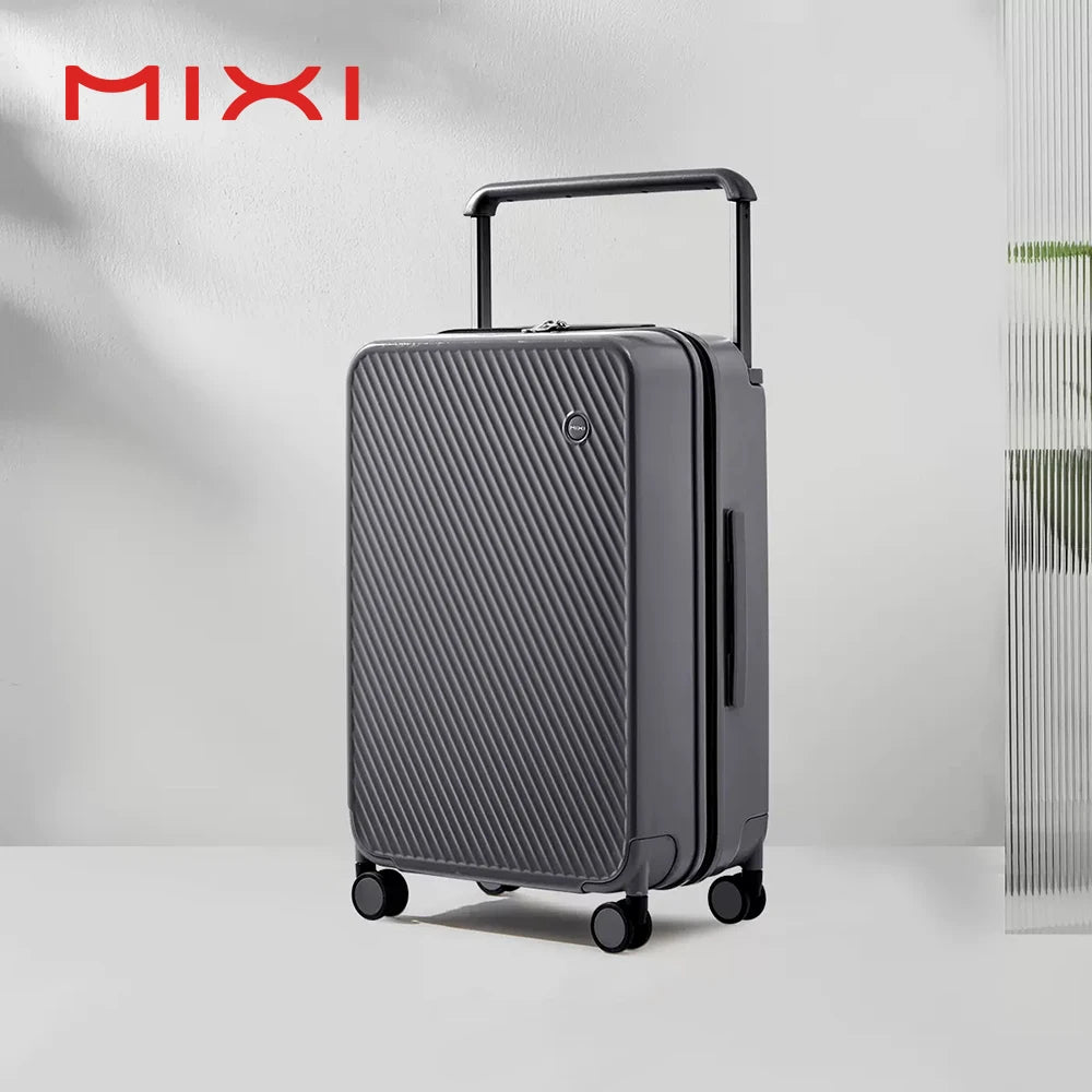 Mixi Hardside Patent Design Carry On Luggage With Spinner Wheels