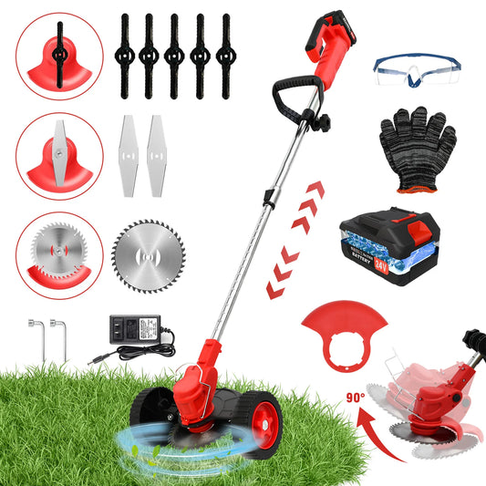21V Cordless Weed Wacker Edger And Trimmer 3in1 Garden