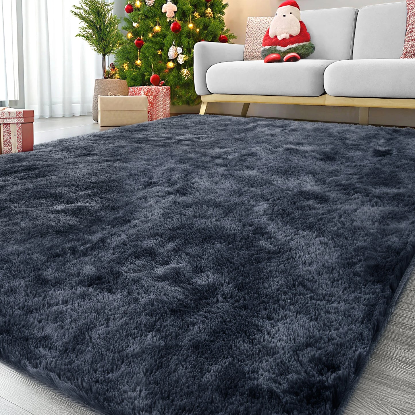 Ultra Soft Puffy Rug Tufted Carpet For Bedroom Living Room