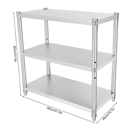 Bymaocar Stainless Steel Standing Kitchen Shelf With Microwave Holder