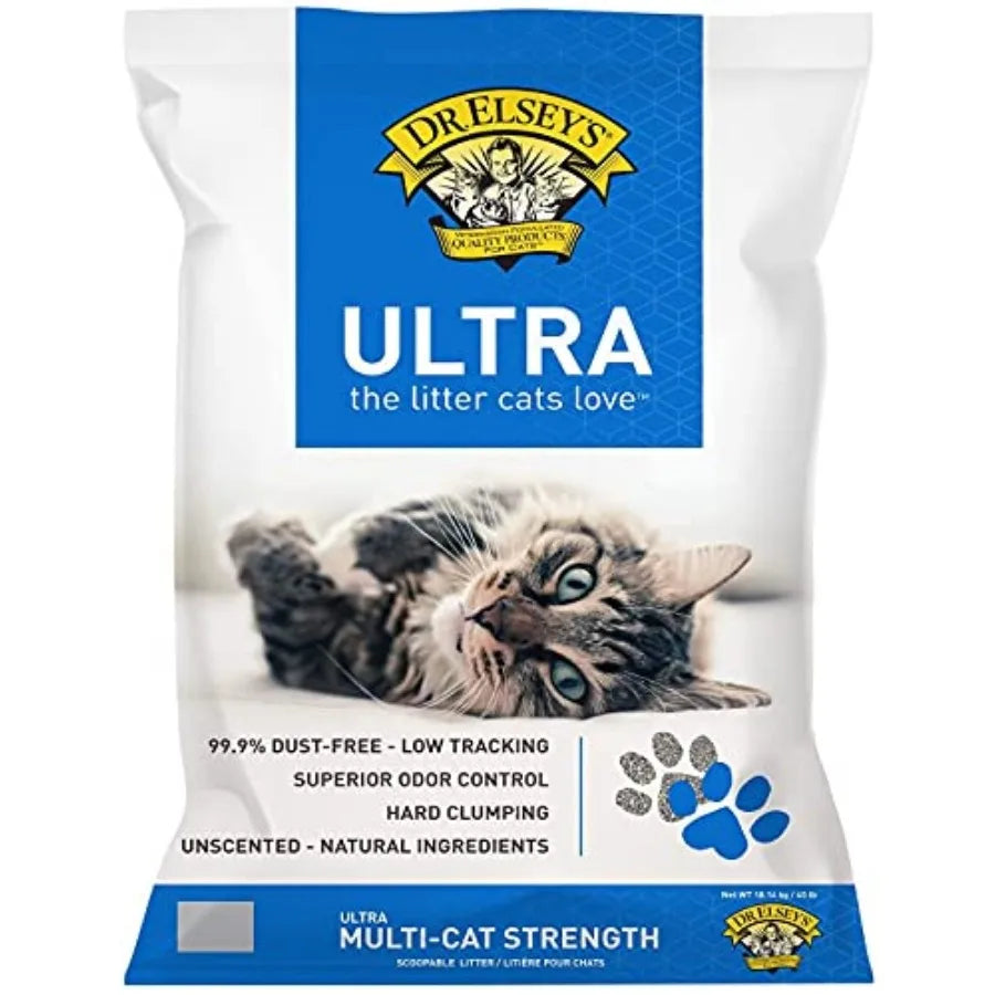 Ultra UnScented Clumping Clay Cat Litter For Homes