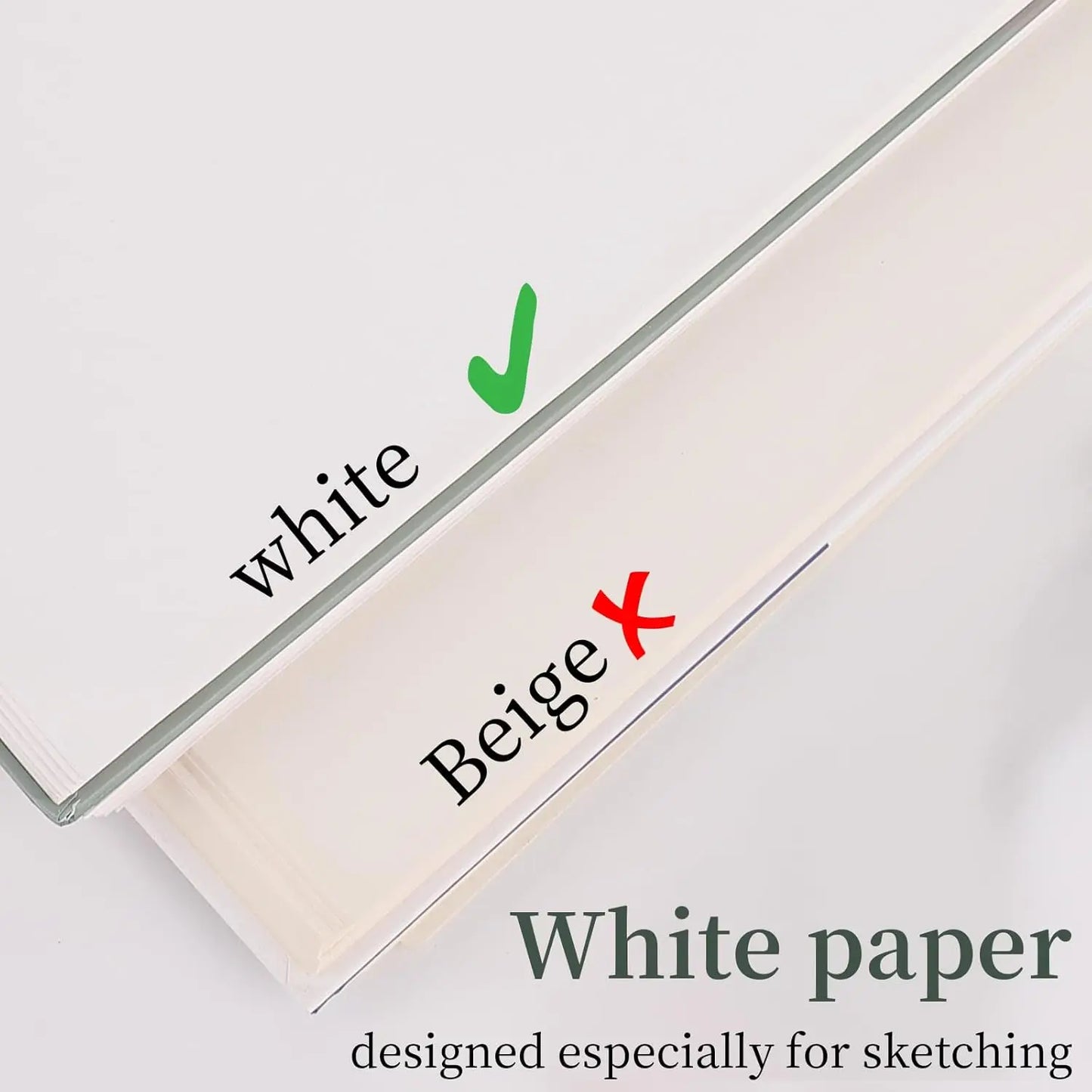 Sketch Book Spiral Bound Hardcover Drawing Pad 100 Sheets