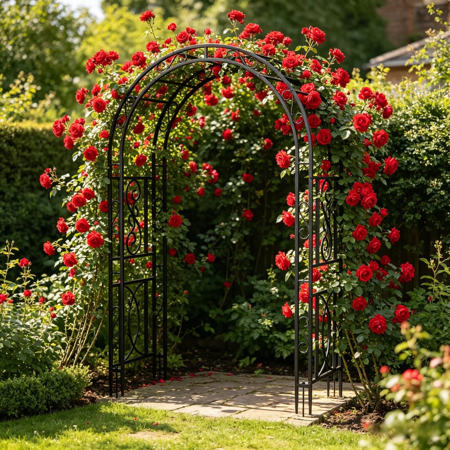 Metal Garden Arch For Climbing Plants Wedding Ceremonies