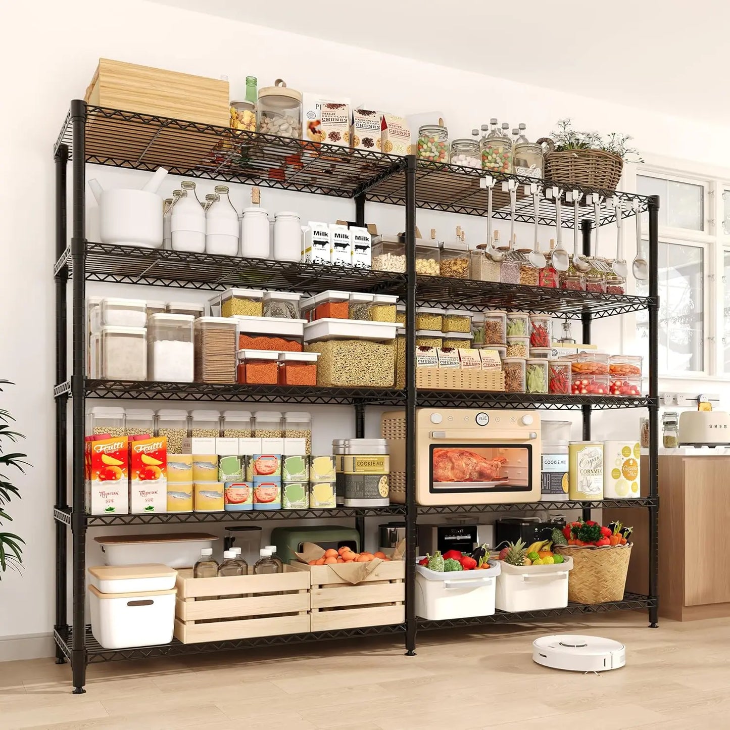 TWISTER.CK Heavy Duty Metal Shelving Unit 5 Tier Storage Rack