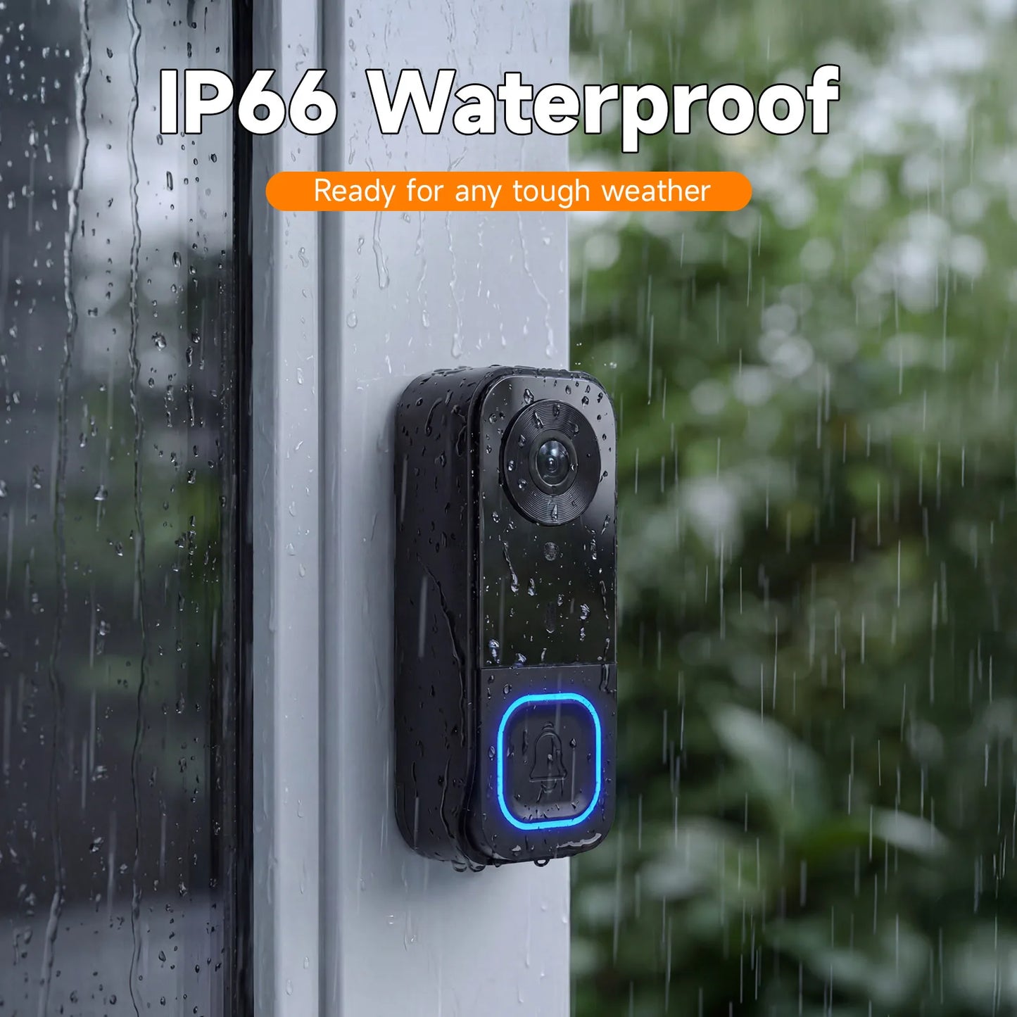 Video Doorbell HD Camera With Night Vision Local Storage 128GB