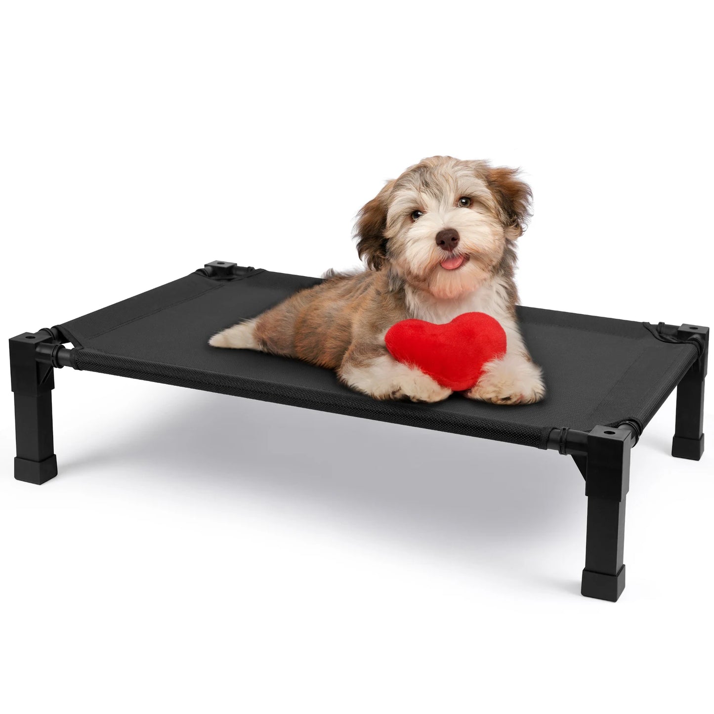 Elevated Dog Bed With Breathable Mesh And Metal Frame