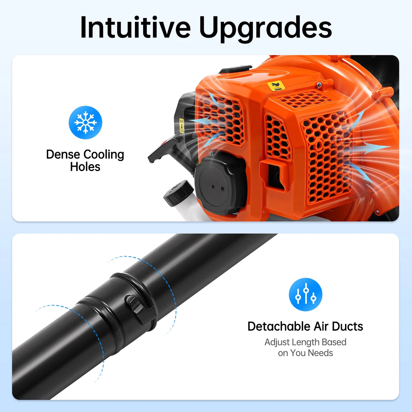 Bymaocar EB808 Two Stroke Backpack Leaf Blower 1.25kW