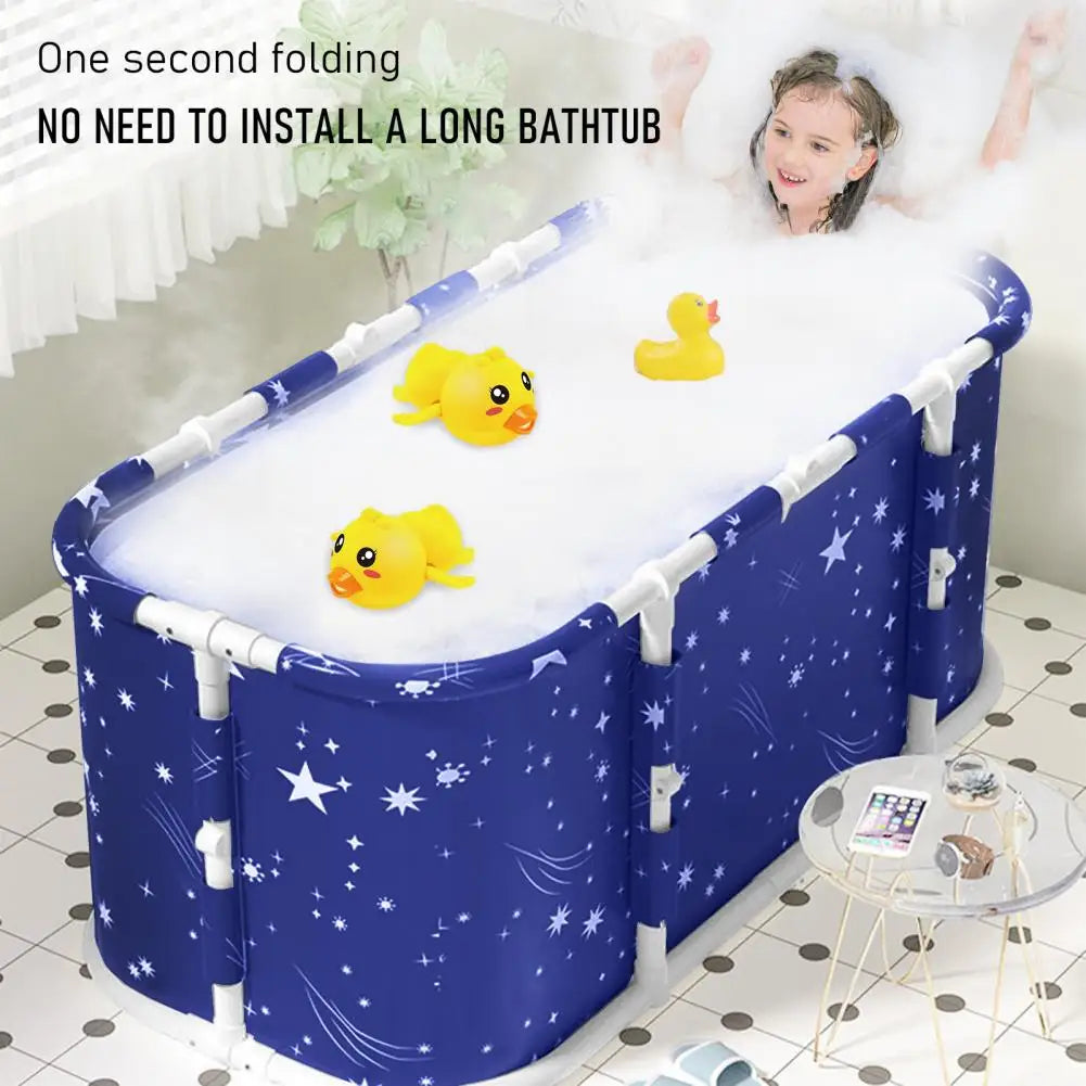 Large Foldable Freestanding Bathtub For Adults And Family Spa Soaking