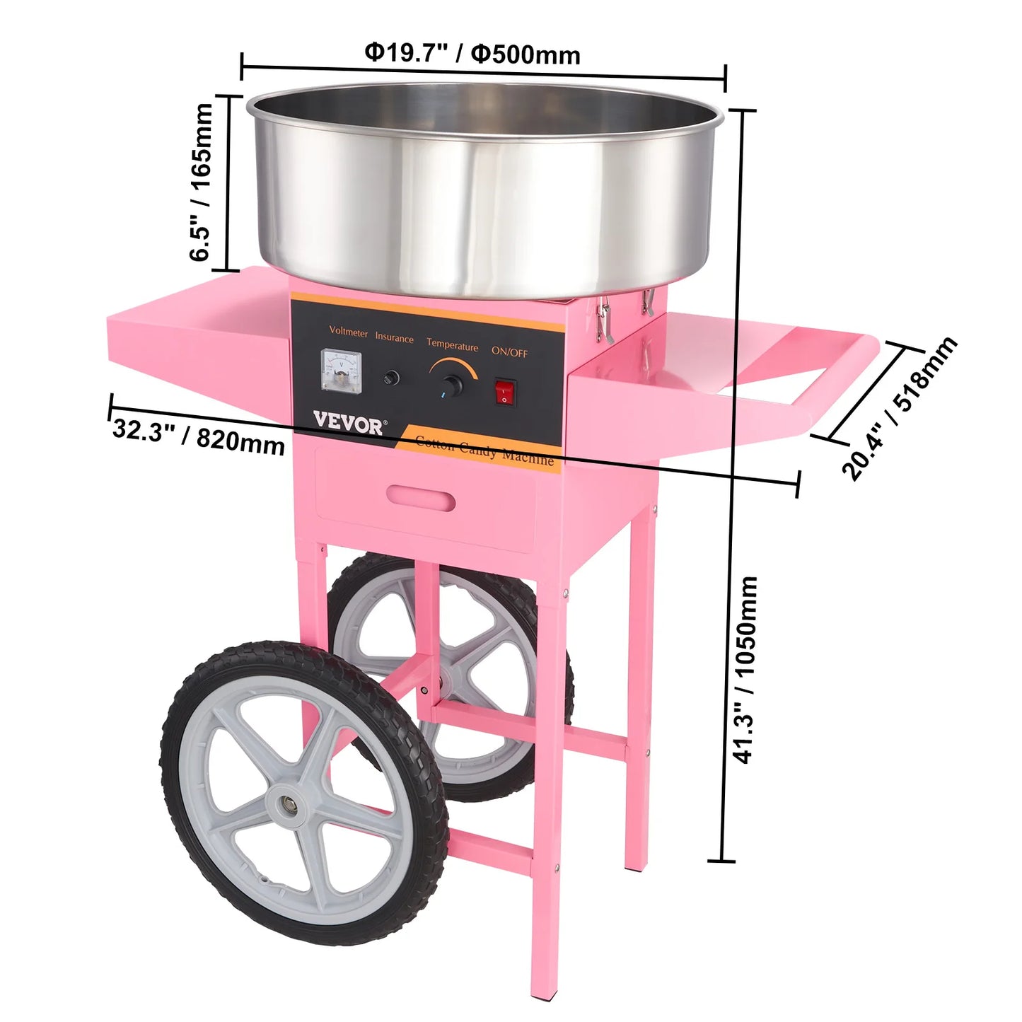 SucceBuy Electric Cotton Candy Machine Commercial Floss Maker