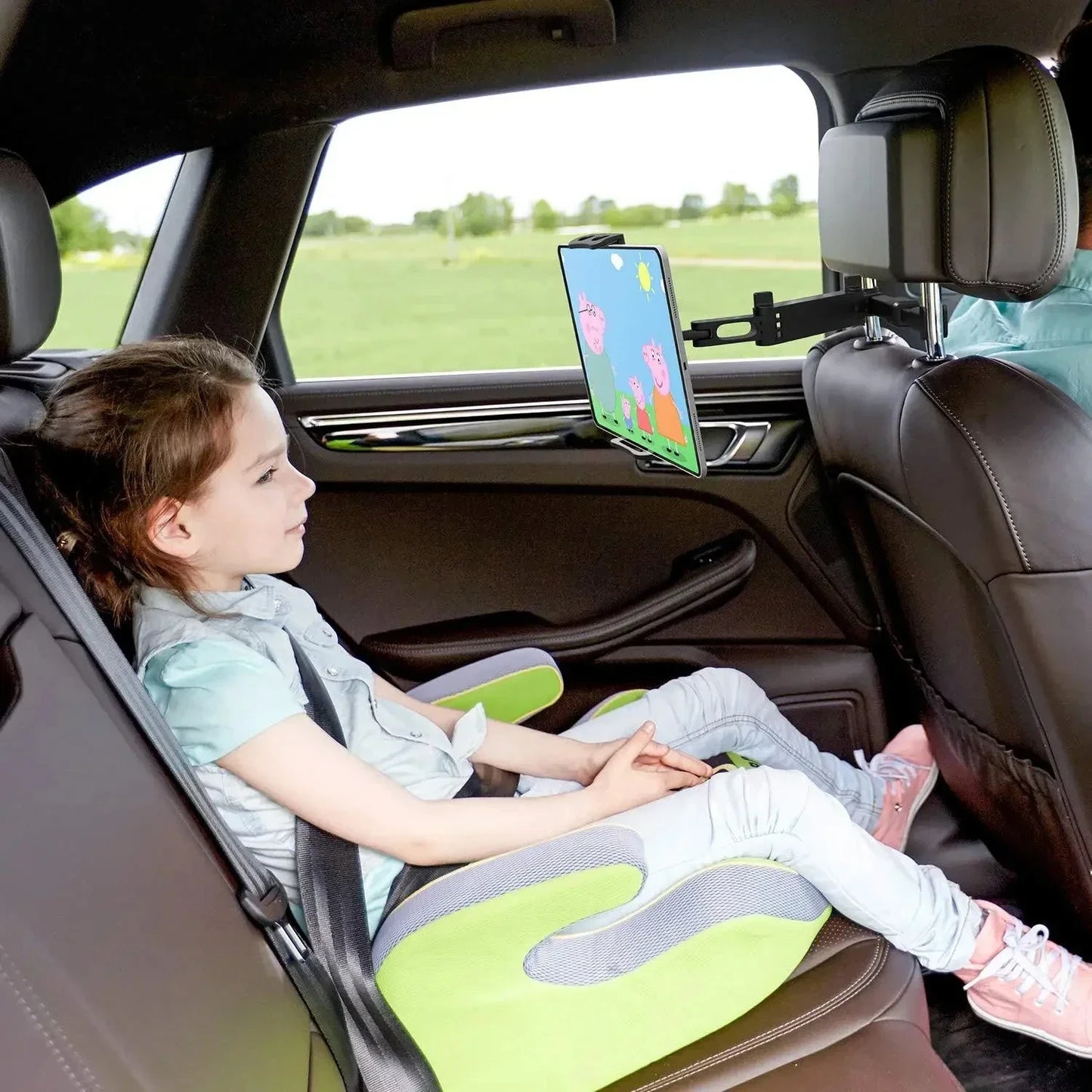 Telescopic Car Headrest Phone Tablet Holder 360 Degree Rotation
