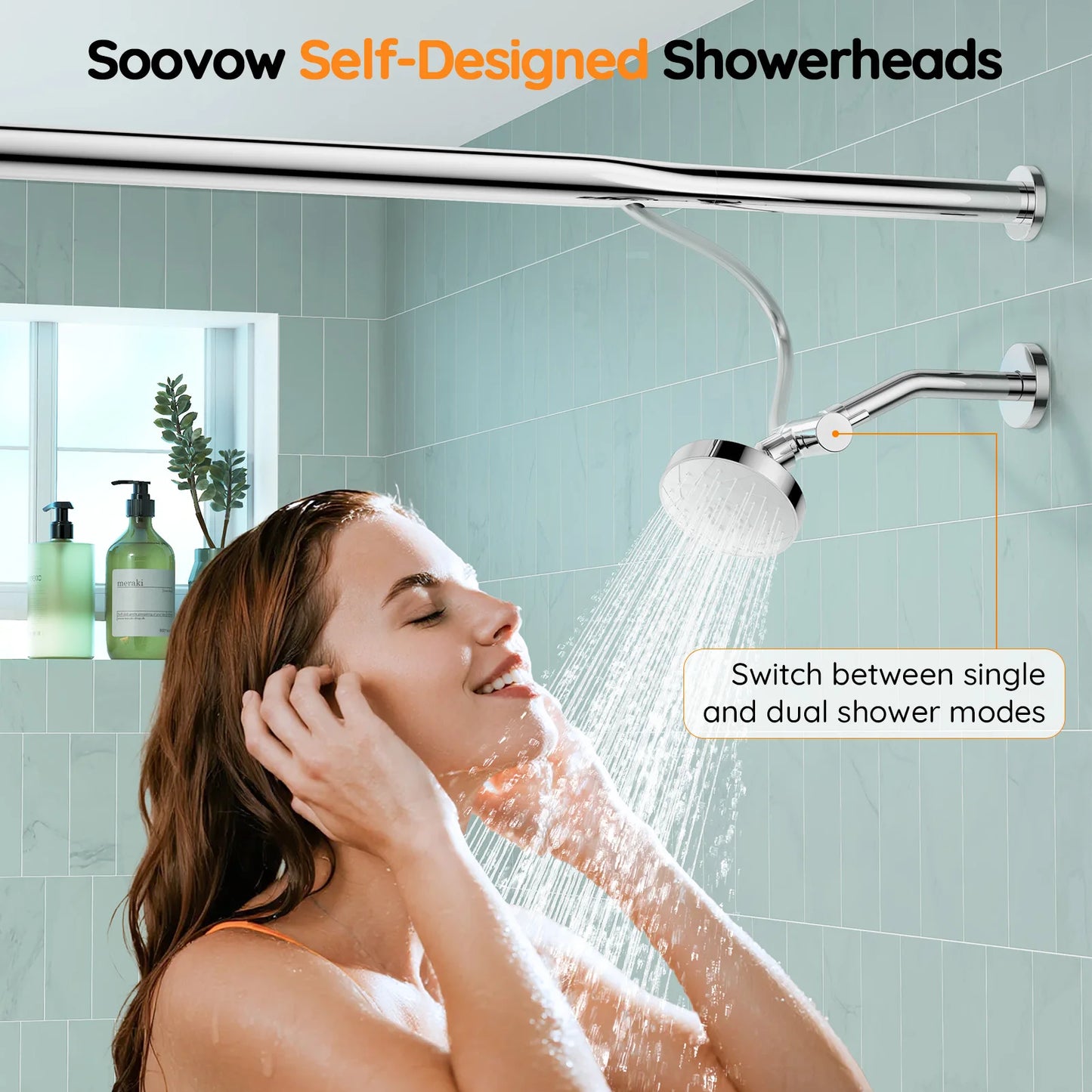 Tandem Shower Head For Couples Dual Shower System Now