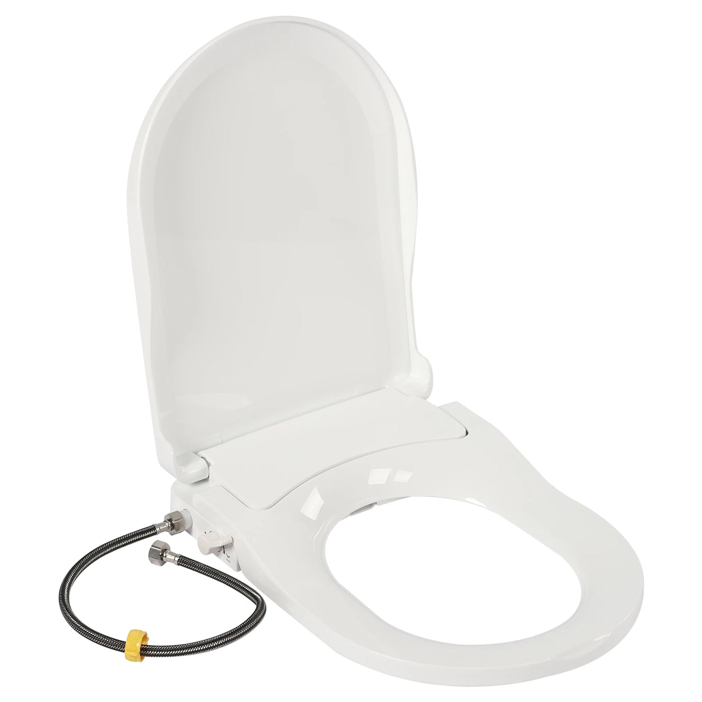 Non Electric Bidet Toilet Seat With Dual Nozzles Elongated