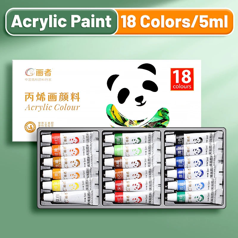 Acrylic Paint Set With Rich Pigments For DIY Crafts Canvas