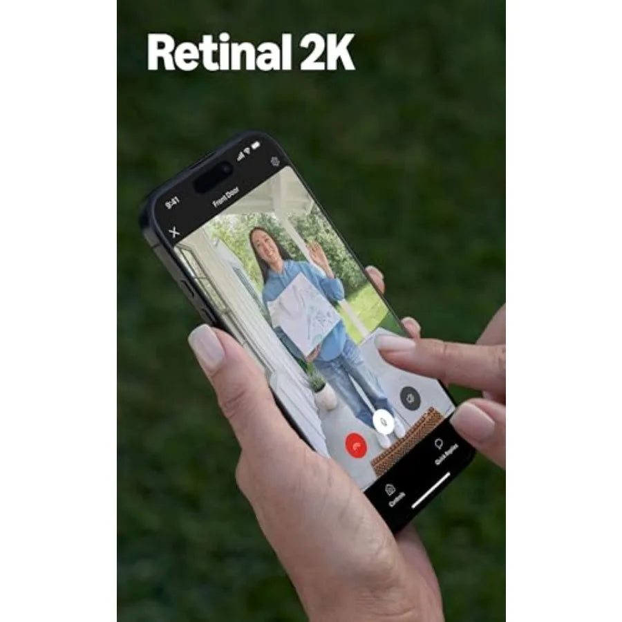 Wired Doorbell Plus 2K Wide Angle Video With Enhanced Zoom